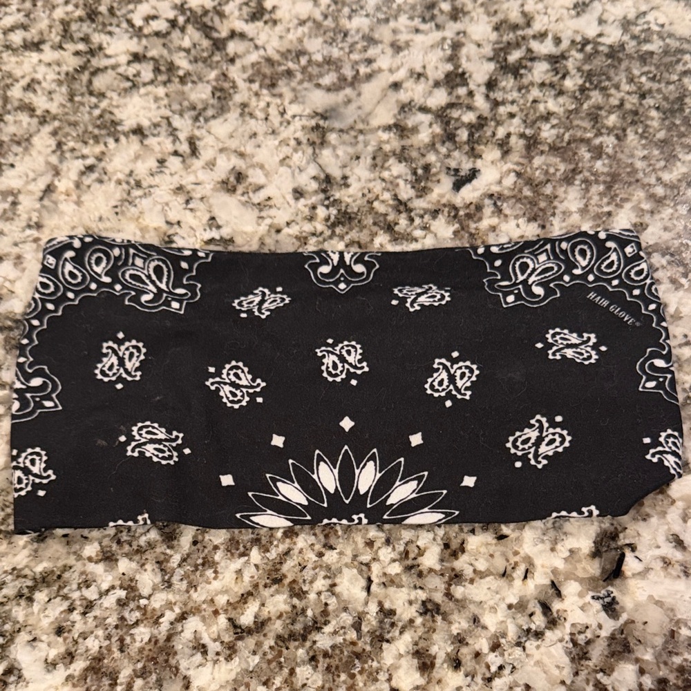 Black and White Bandana